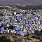 Jodhpur, Festung Mehrangarh mit Blick auf die 'blaue Stadt'